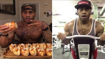 King Schratz, star des réseaux sociaux, assure qu'il peut manger 3 600 calories par jour et rester musclé