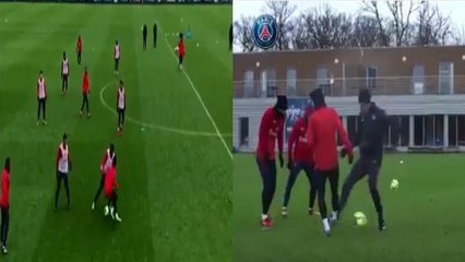 Neymar humilie tout le monde à l'entrainement