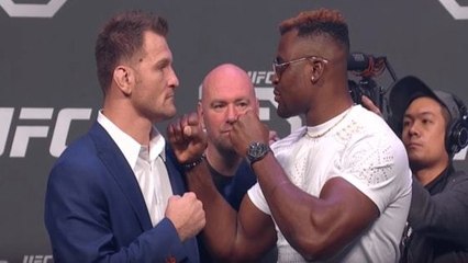 Francis Ngannou est favori pour son combat contre Stipe Miocic à l'UFC 220