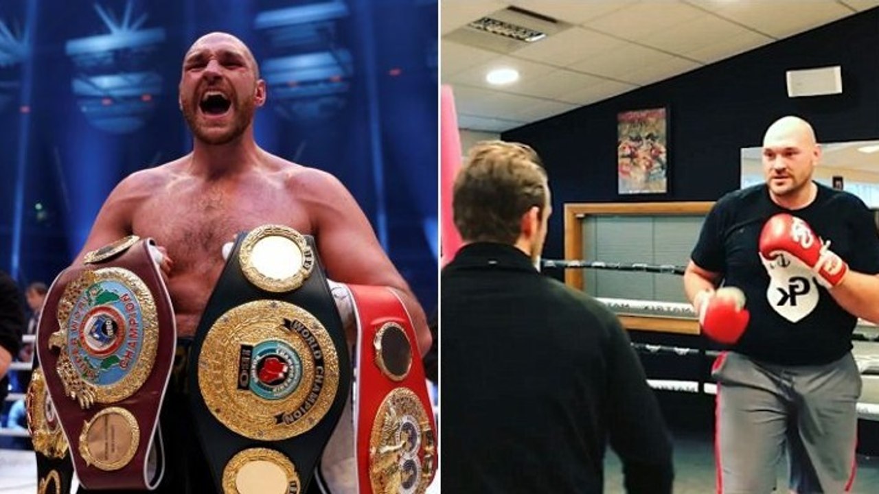 Tyson Fury s'est remis à l'entraînement... De la vitesse, de la puissance, mais aussi du bide !