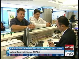 CIMB terajui urus niaga utama pertama di Taiwan