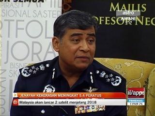 Jenayah kekerasan meningkat 5.4 peratus