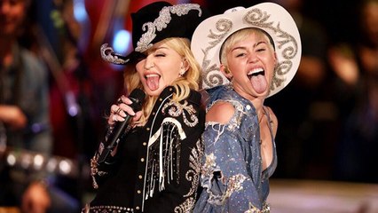 Miley Cyrus et Madonna : Un duo très provocant pour les MTV Unplugged New York