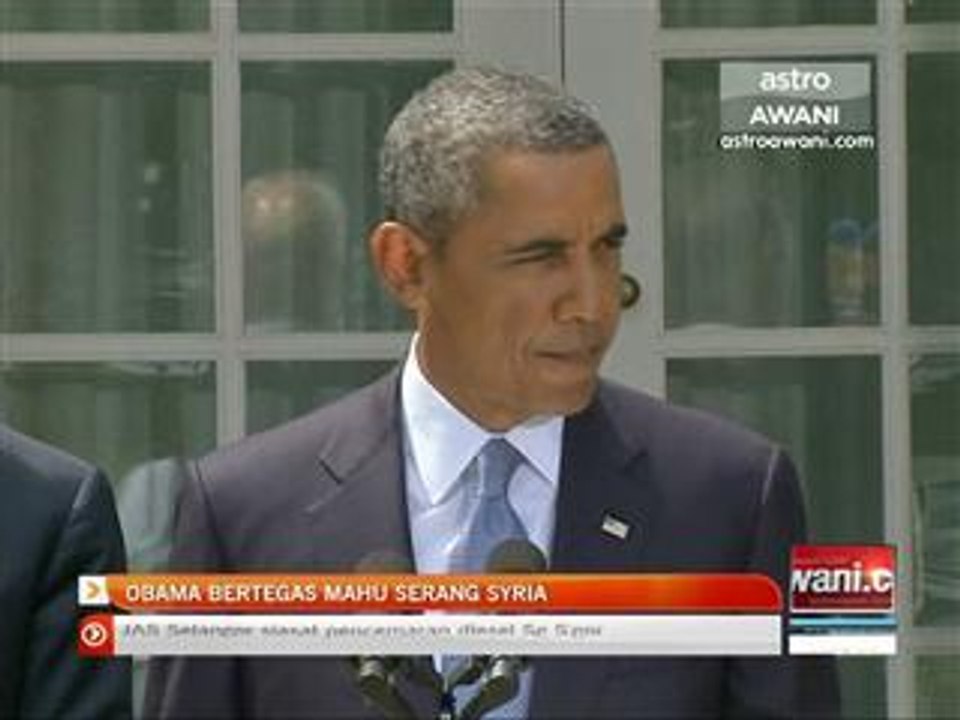 Obama bertegas mahu serang Syria