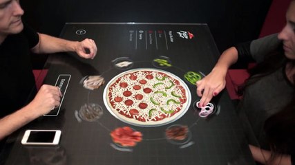 Cette table tactile va révolutionner la commande d'une pizza !