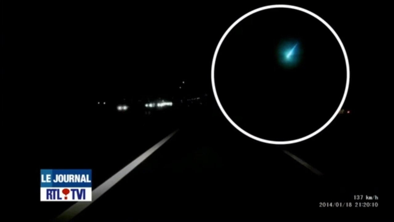 Belgique : Une météorite traverse le ciel et forme une boule de feu
