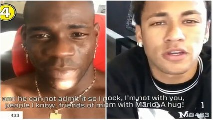 Balotelli profite de Neymar, Sterling et Pogba pour se moquer de son frère après l'avoir battu à FIFA