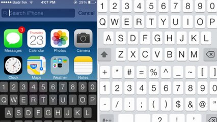 Jailbreak Evasi0n 7 pour iOS 7 : Exkey, le tweak qui ajoute une ligne au clavier iOS