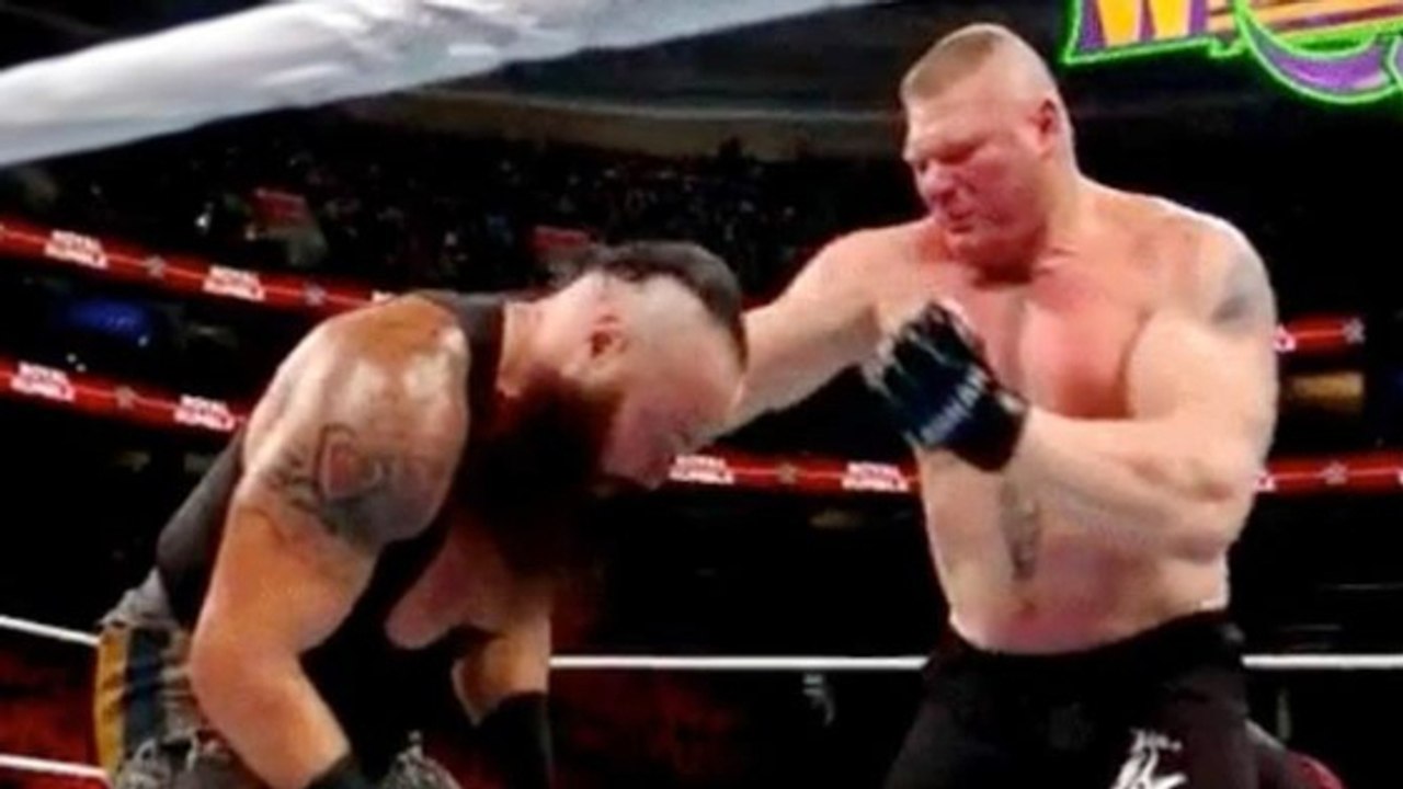 Quand Brock Lesnar oublie qu'il fait du catch et donne un vrai coup de poing