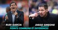 OM - Atletico : points communs et différences entre Diego Simeone et Rudi Garcia