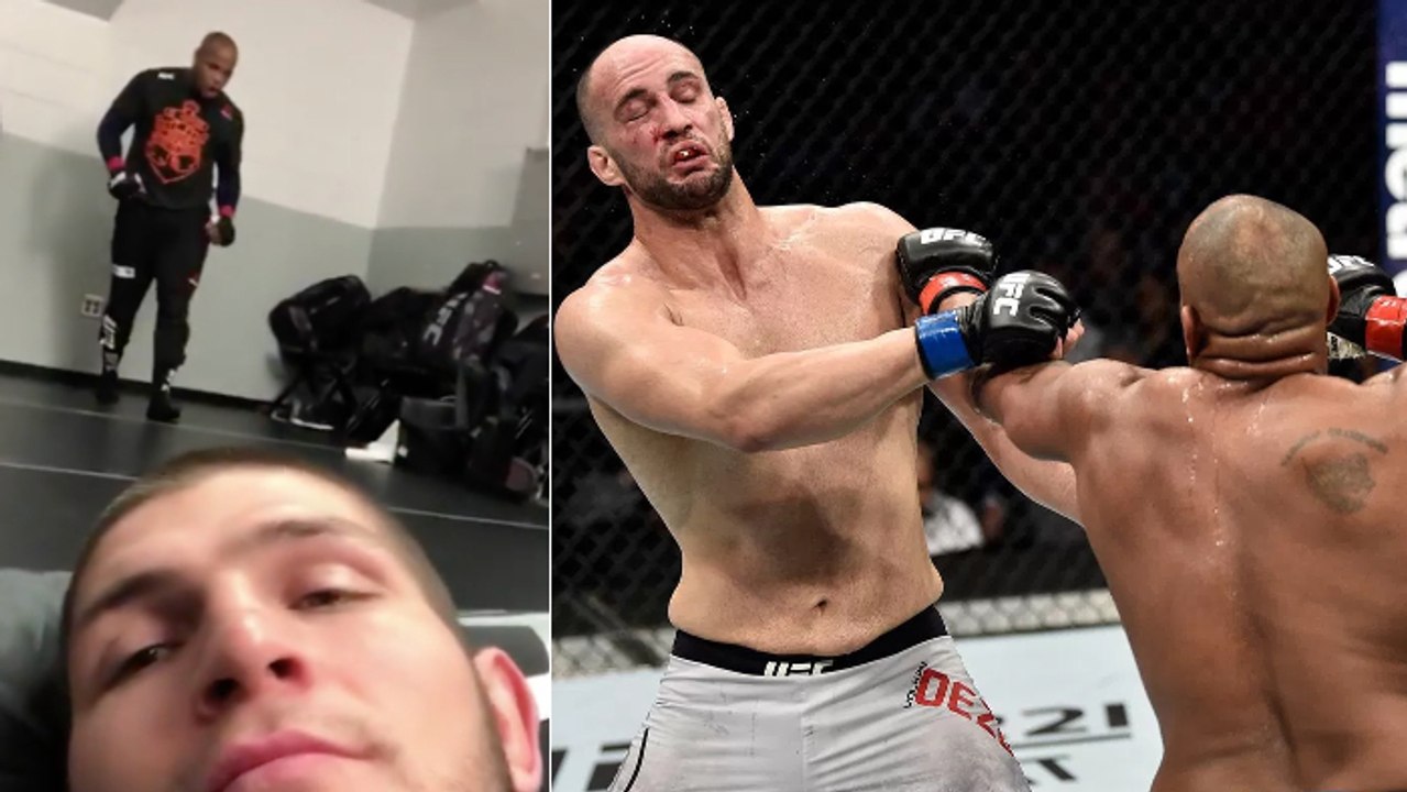 Nurmagomedov publie une vidéo inédite de Daniel Cormier dans les vestiaires avant son combat à l'UFC 220