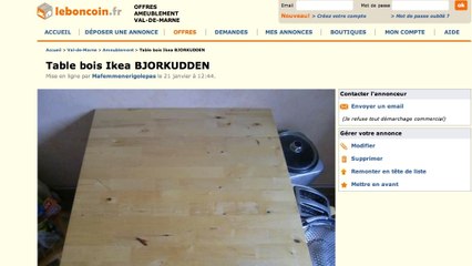 Le Bon Coin : Découvrez l'annonce délirante pour vendre une table IKEA
