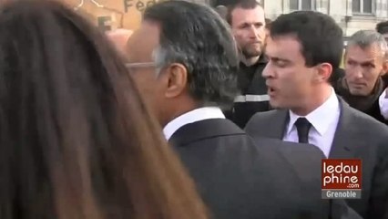 Grenoble : Manuel Valls s'énerve sur un sapeur-pompier qui refuse de lui serrer la main