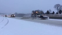 Accumulating snow blankets the central Plains