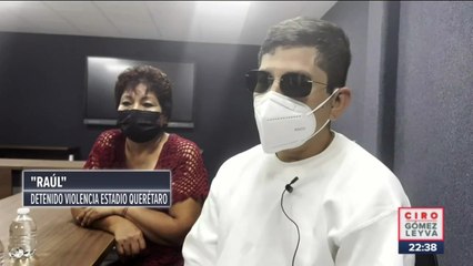 “Yo no le pegué a nadie”: Joven entregado por su mamá tras riña en estadio Corregidora