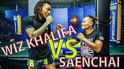 Muay Thaï : Saenchai s'entraîne avec Wiz Khalifa
