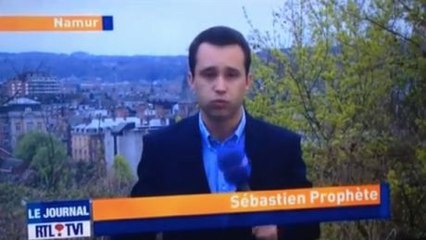 Le journaliste Sébastien Prophète s'énerve en plein direct du JT de RTL-TVi