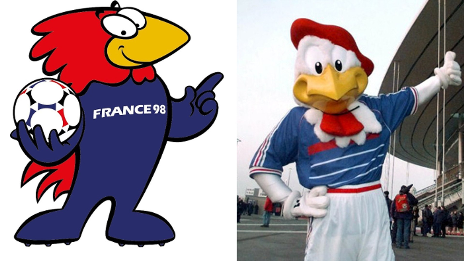 Grande Mascotte Footix Coupe Du Monde 98 - 30 Cm - État Correct