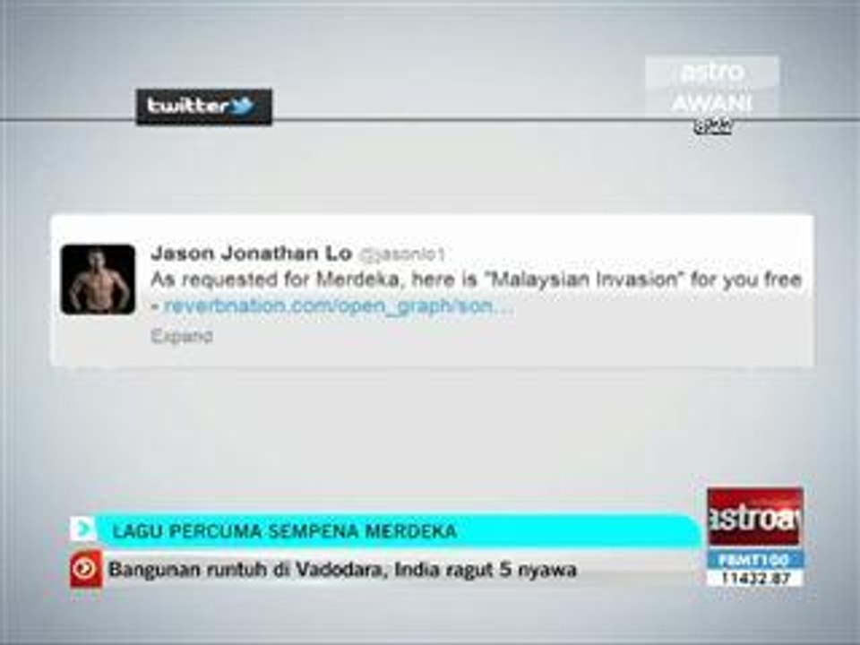 Lagu percuma sempena Merdeka