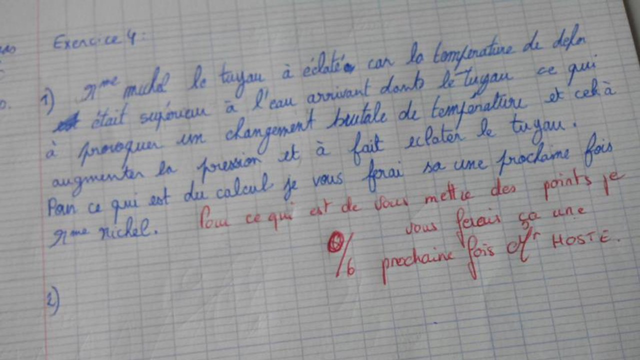 Top 10 des meilleures blagues de profs sur les copies d'élèves