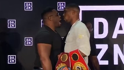 Boxe : Anthony Joshua en vient presque aux mains avec Jared Miller après avoir rencontré Alexander Povetkin