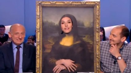 Doria Tillier fait sa météo déguisée en La Joconde