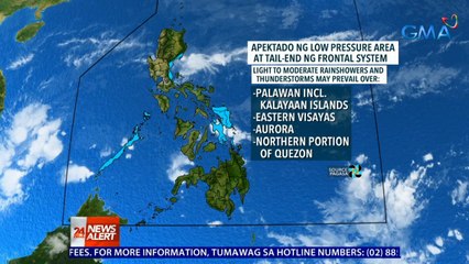 LPA, magpapaulan pa rin sa ilang bahagi ng bansa kahit nasa labas na ito ng PAR | 24 Oras News Alert