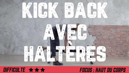 Kick back avec haltères : comment bien faire l'exercice pour se muscler efficacement