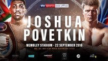 Boxe : Anthony Joshua va combattre Alexander Povetkin le 22 septembre à Wembley