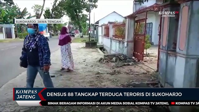 Densus 88 Tangkap Terduga Teroris di Sukoharjo