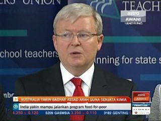 Australia yakin Bashar Assad arah guna senjata kimia