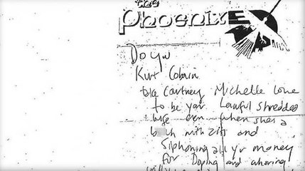 Kurt Cobain : Des mots virulents retrouvés dans son portefeuille accablent Courntey Love