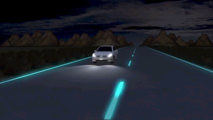 Et si l'autoroute du futur était phosphorescente ?