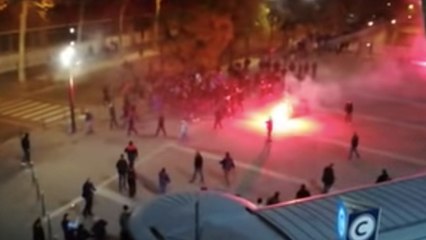 PSG - Etoile Rouge de Belgrade : les images des débordements au Parc des Princes