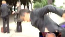 Canal  : François Fillon fait une chute devant les caméras !