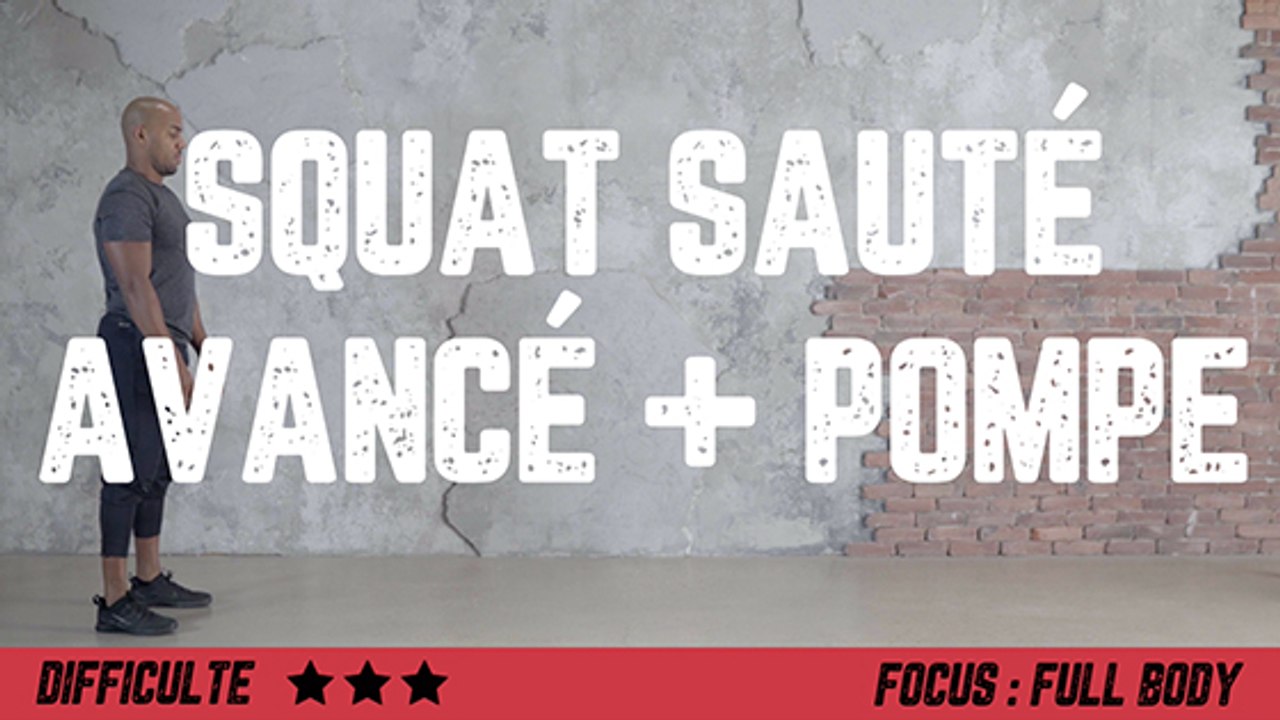 Squats et pompes : comment bien faire un enchaînement squat sauté avancé et pompe