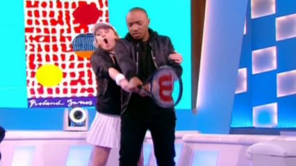 Le Before: Soprano prend un cours de tennis sur le plateau