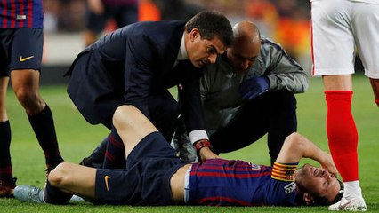 FC Barcelone : les images de la sérieuse blessure au bras de Lionel Messi