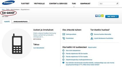 Sortie Samsung Galaxy S5 Mini : Le smartphone repéré sur le site finlandais de Samsung ?