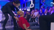 Touche pas à mon poste: Elodie Gossuin chute et blesse Jean-Luc Lemoine après un saute-mouton