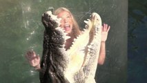 De spectaculaires sauts de crocodiles filmés en slow motion