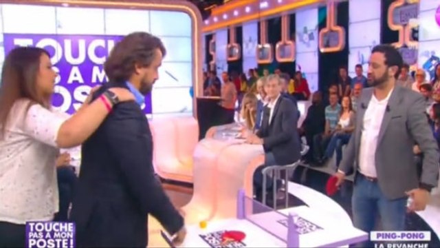 Touche pas à mon poste: Cyril Hanouna affronte Marion Bartoli et Henri Leconte au mini ping-pong