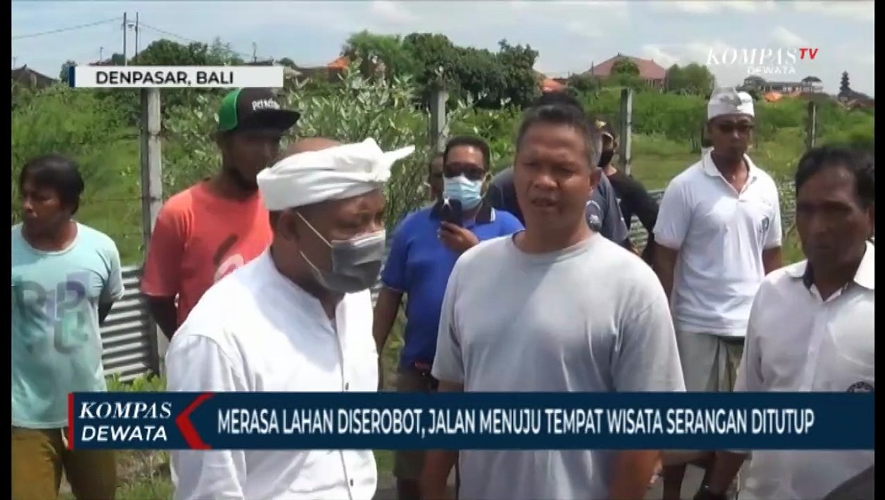 Jalan Menuju Tempat Wisata Serangan Ditutup