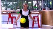 C à vous: Anne-Sophie Lapix fait une démonstration de jonglage