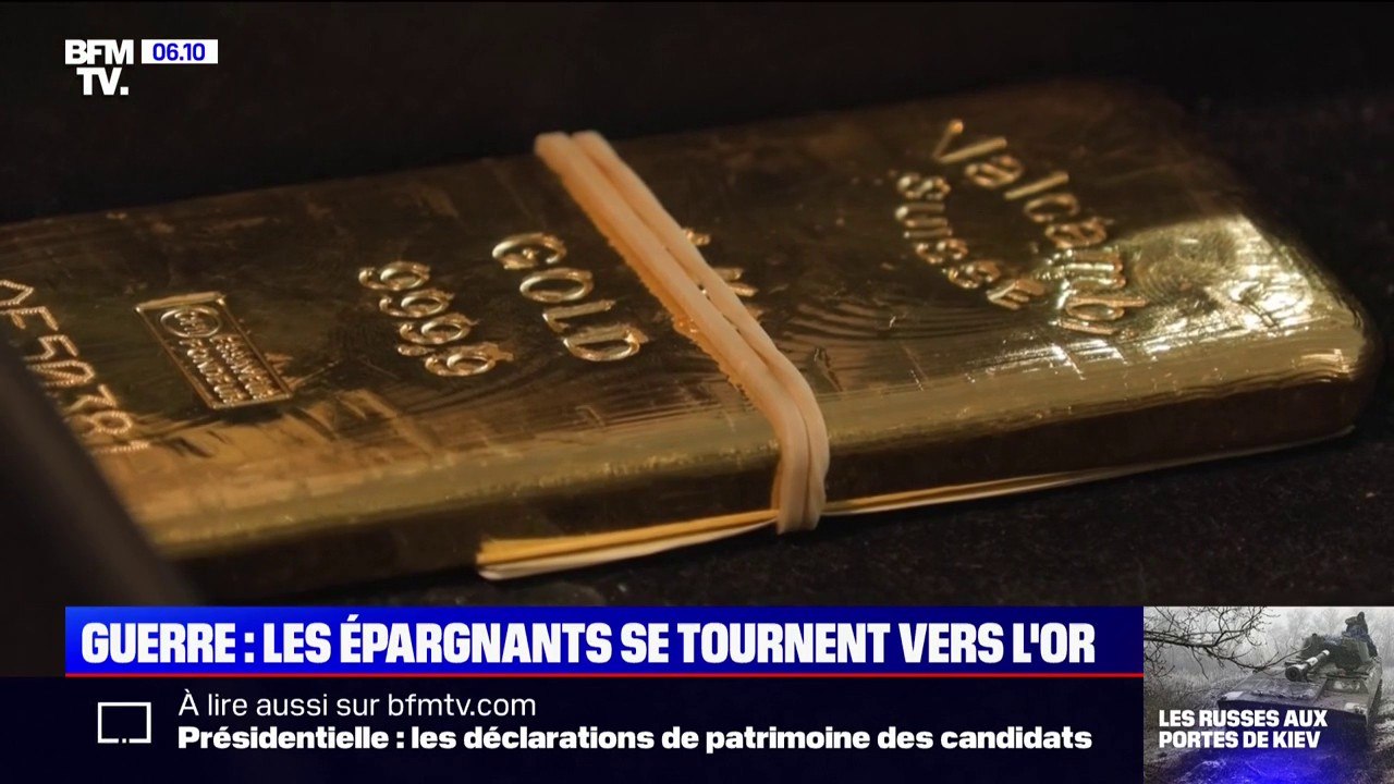Guerre en Ukraine: pourquoi les épargnants se tournent vers l'or