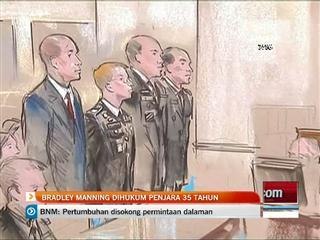Bradley Manning dihukum penjara 35 tahun