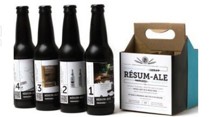 Pour trouver du travail, Brennan Gleason a imprimé son CV... sur des packs de bières !