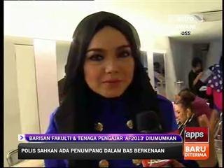 Barisan fakulti & tenaga pengajar 'AF2013' diumum