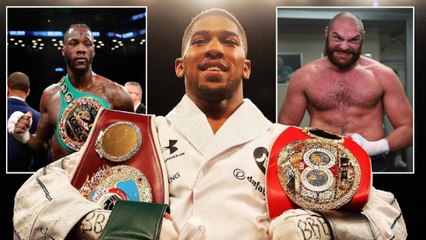 Boxe : Anthony Joshua veut que Deontay Wilder s'impose contre Tyson Fury