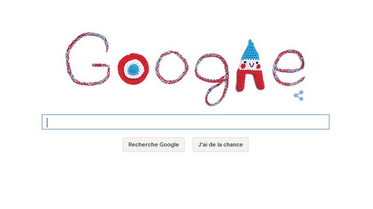 14 Juillet : Un Doodle Google célèbre la Fête Nationale française
